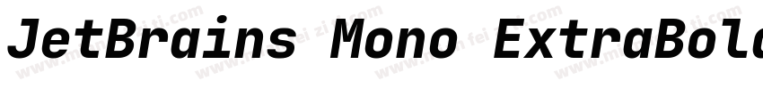 JetBrains Mono ExtraBold字体转换